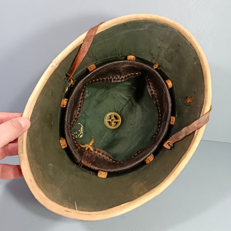 CASQUE COLONIALE INFANTERIE DE MARINE MODELE 1886 "PAIN DE SUCRE" INFANTERIE COLONIALE TROUPES D'AFRIQUE SPAHIS TIRAILLEURS